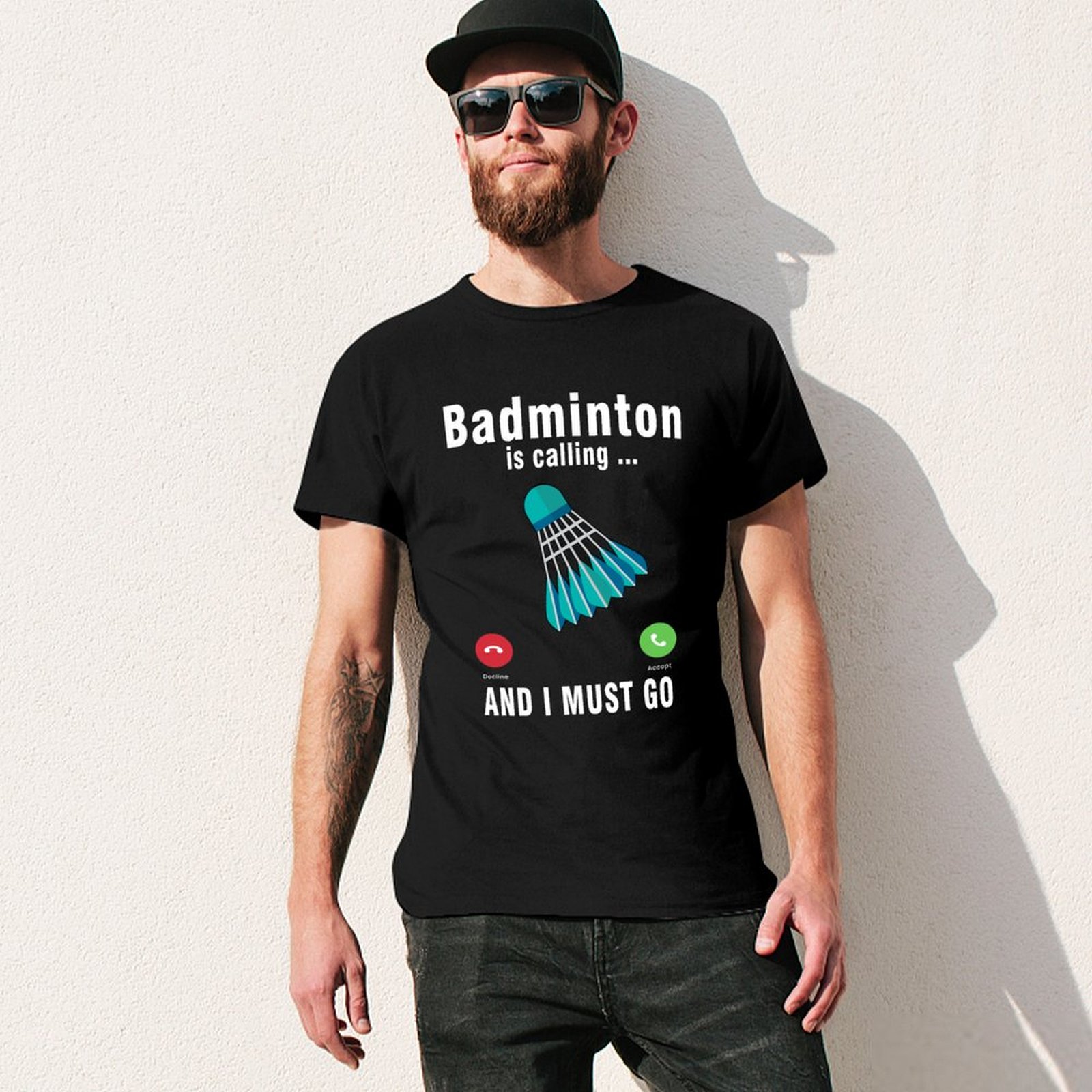 تي شيرت بأكمام قصيرة مقاوم للر - مراجعة Badminton Is Calling وسعره