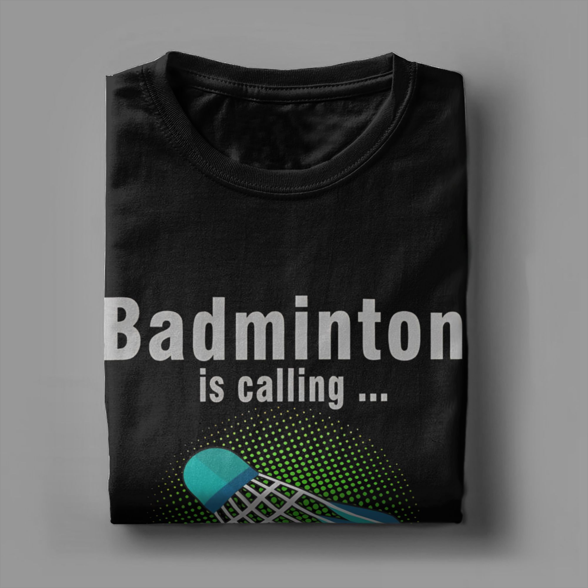 تي شيرت رجالي رائع من القطن بن - مراجعة Badminton Is Calling وسعره