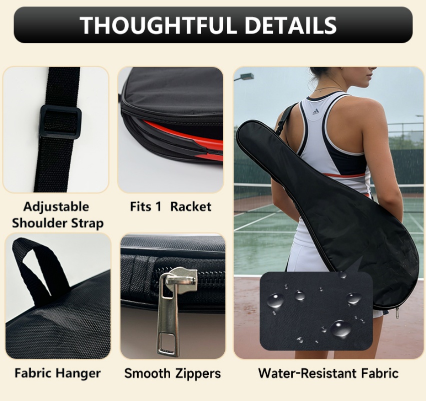 غطاء مضرب التنس المحمول حزمة و - مراجعة Racket Cover Bag وسعره