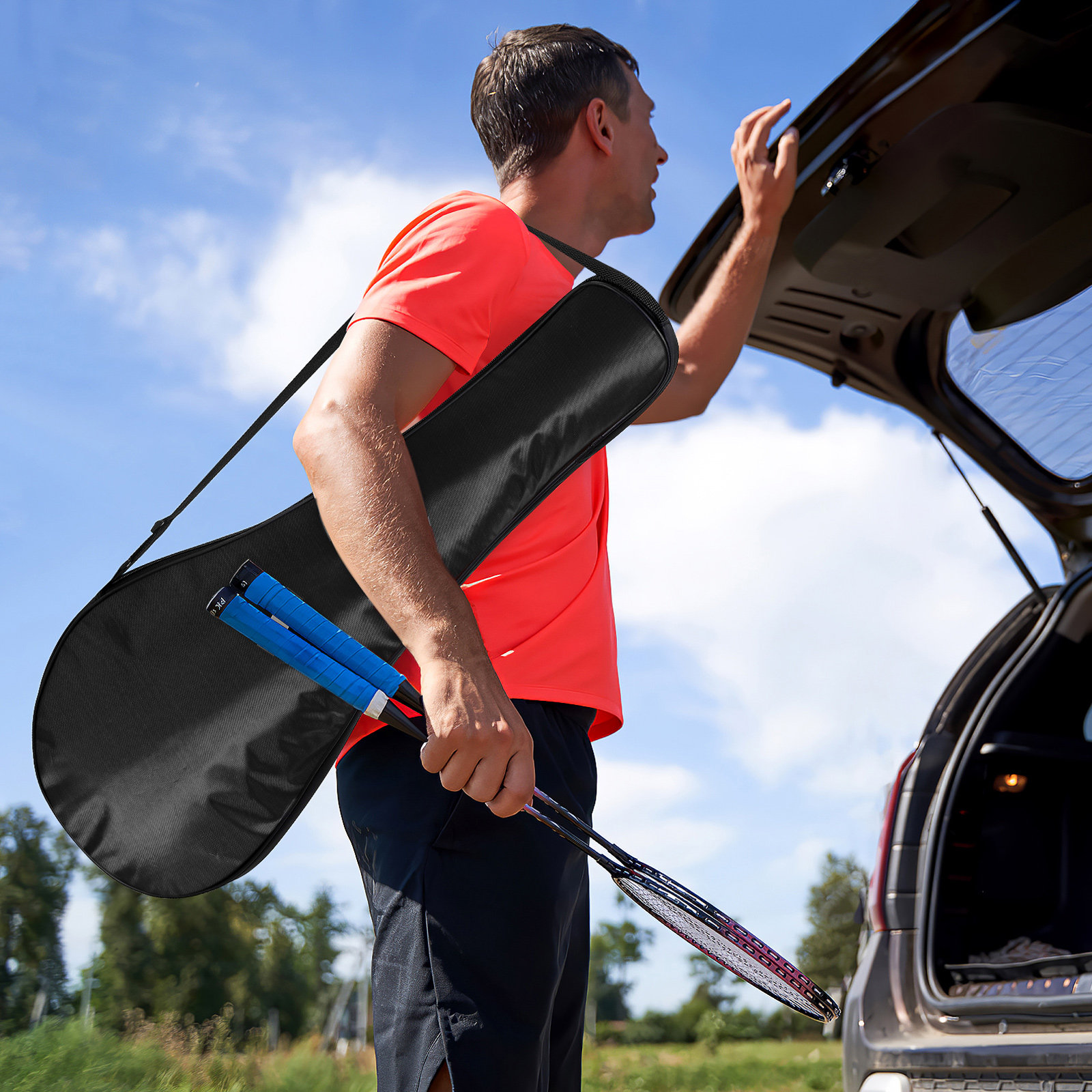 حقيبة بادمنتون خارجية، حقائب م - مراجعة Racket Cover Bag وسعره