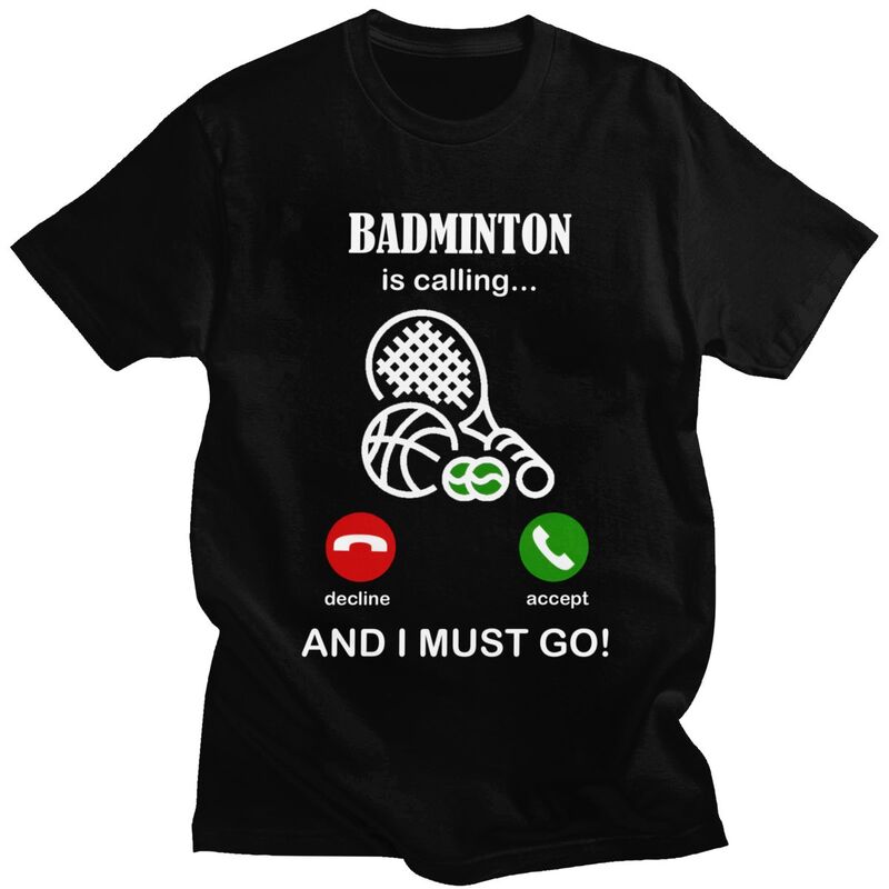 الريشة تدعو تي شيرت الرجال 100 - مراجعة Badminton Is Calling وسعره