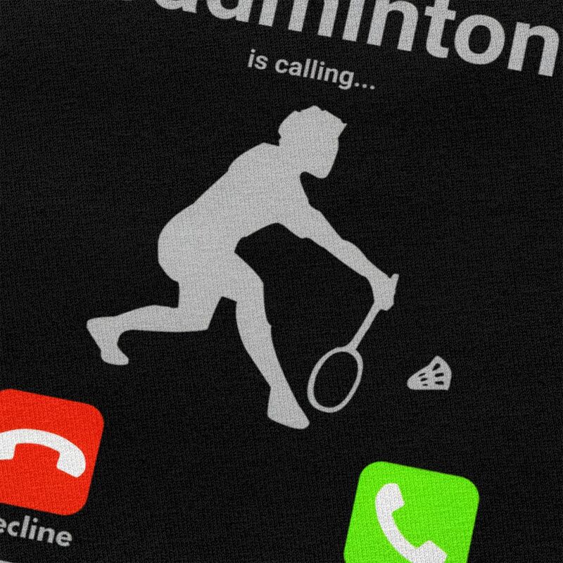 الريشة تدعو تي شيرت للرجال من  - مراجعة Badminton Is Calling وسعره