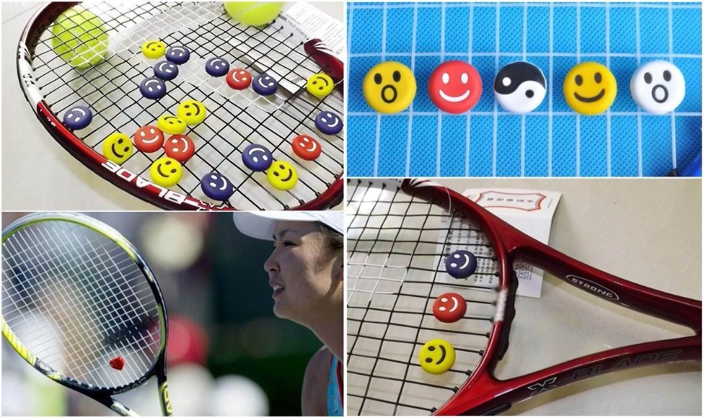 ابتسامة العلم الوطني مضرب تنس  - مراجعة Racket Vibration Dampener وسعره